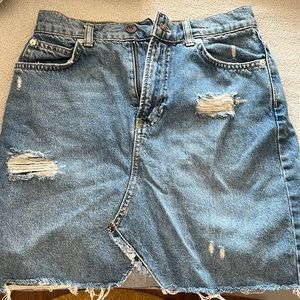 Free People Denim Skirt